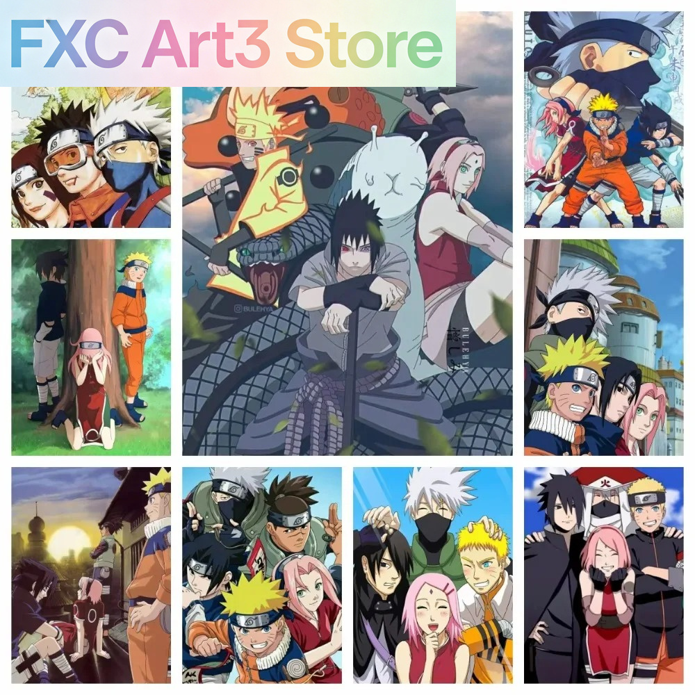 Embroidery Embellishments - Frameless 1pc Naruto Class Seven New