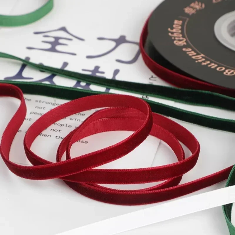 5yards/roll Wide 6mm Velvet Ri - Velvet Ribbon Roll 评论和价格