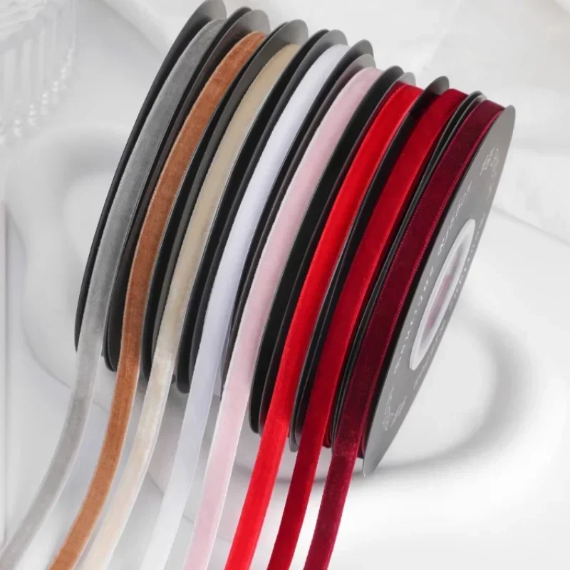5yards/roll Wide 6mm Velvet Ri - Velvet Ribbon Roll 评论和价格