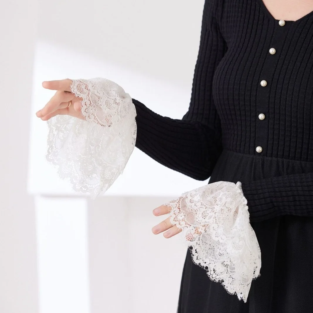 26 Elastic Short Cuff Womens L - Elastic Lace Trim 评论和价格