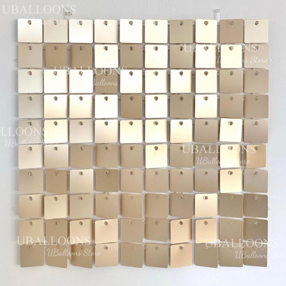 Matte Champagne Gold Backdrop  - Sequin Fabric Panel 评论和价格