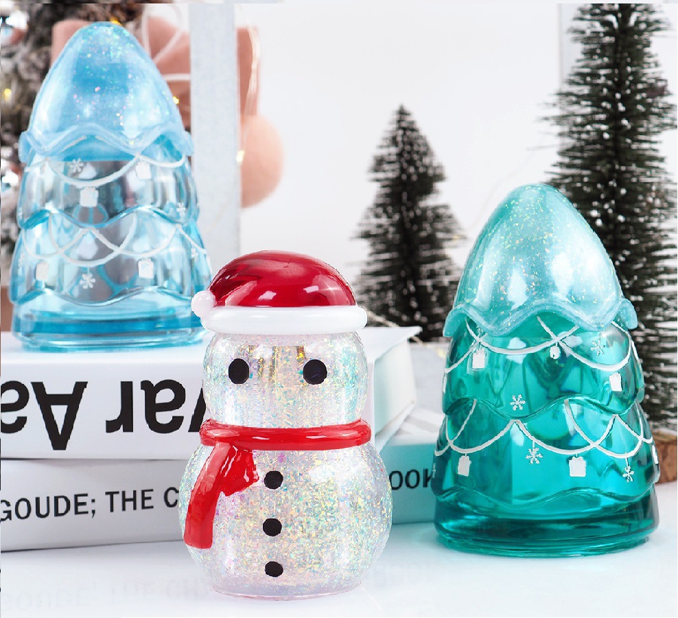 Christmas Storage Jar Epoxy Re - Craft Embellishment Storage 评论和价格