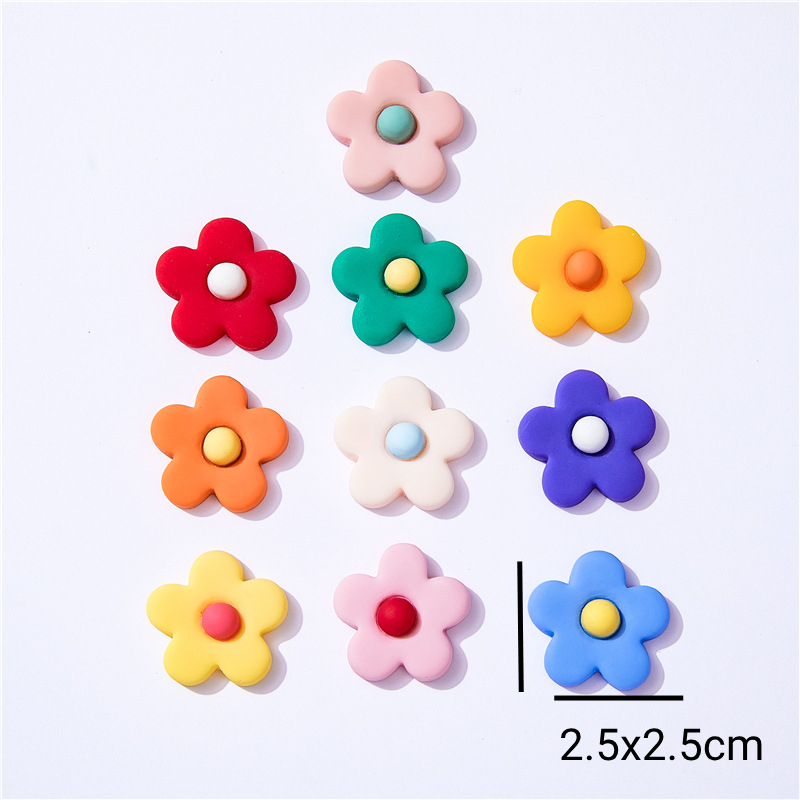10pcs Resin Flowers Flat Back  - Christmas Craft Embellishment 评论和价格