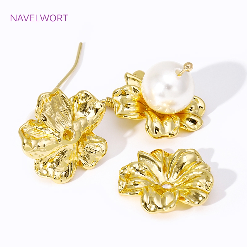 18K Gold Plated Large Flower B - Embellishment Crafts 评论和价格