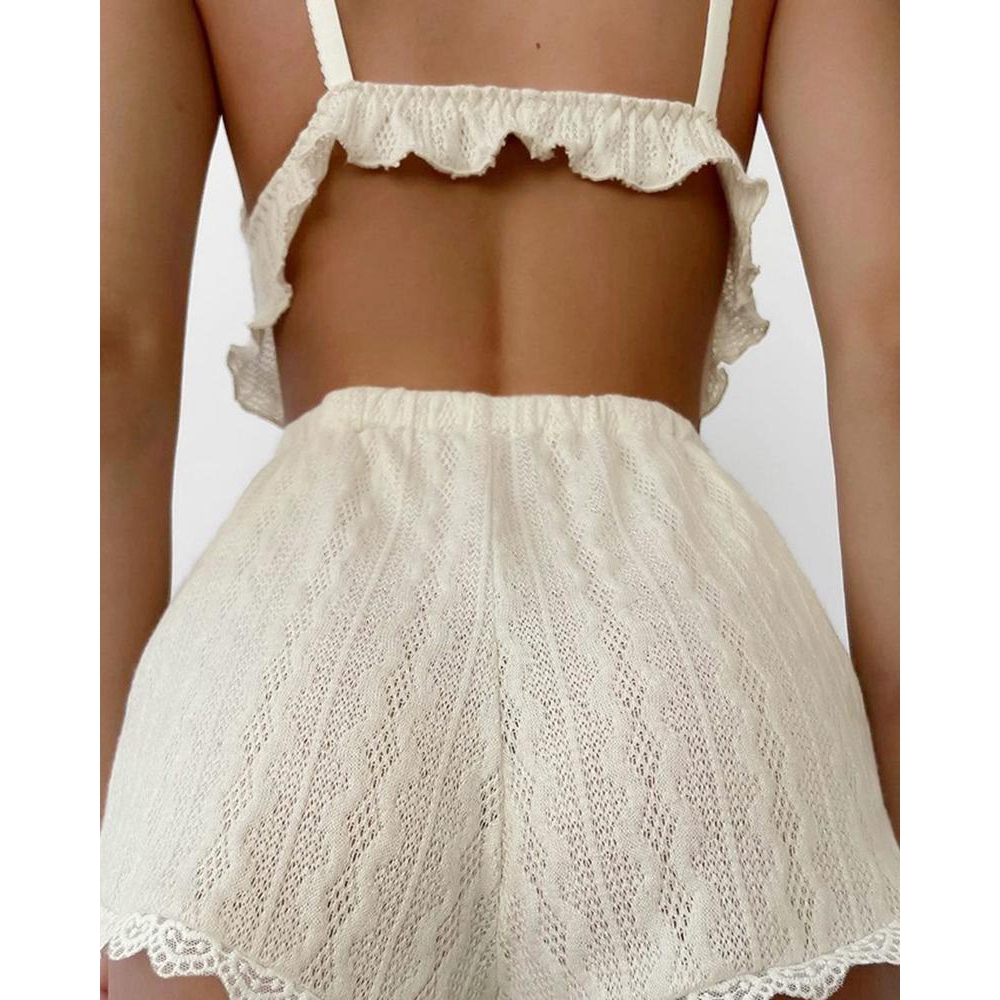 Lace Trim Ruffle Hem Cable Tex - Elastic Lace Trim 评论和价格