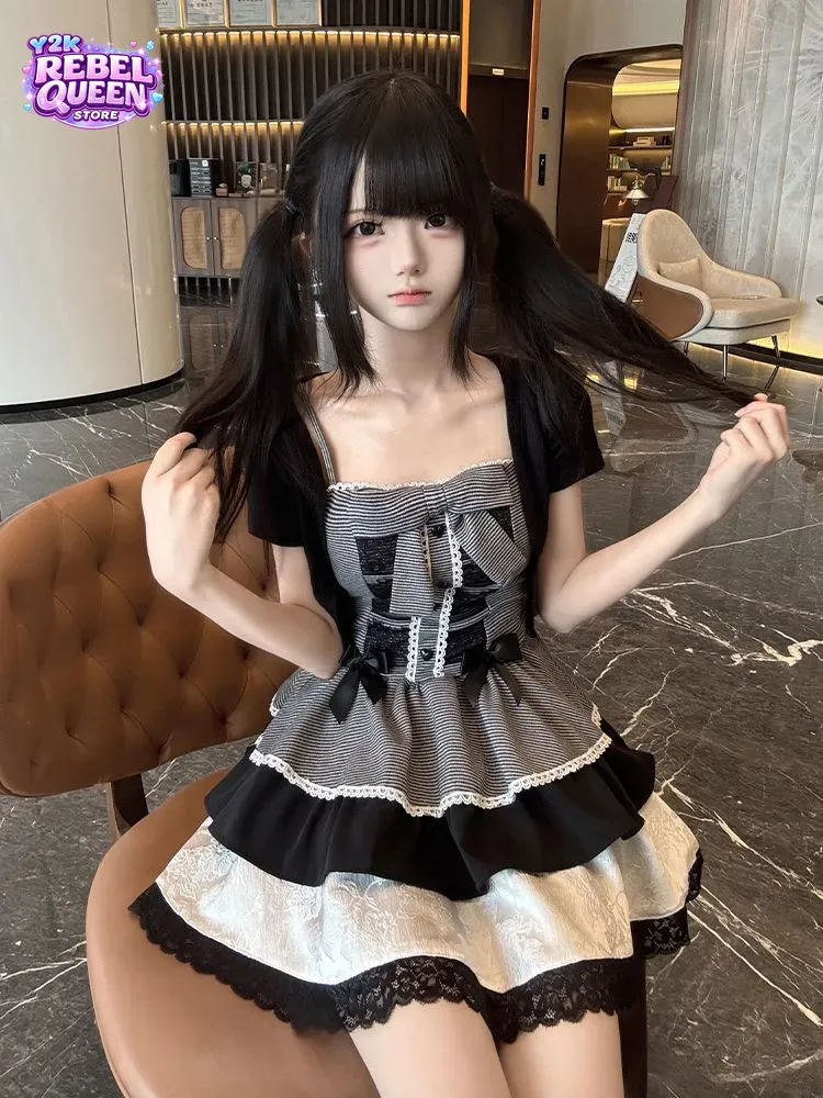 Coquette Sweet Y2K Camisole Dr - Elastic Lace Trim 评论和价格