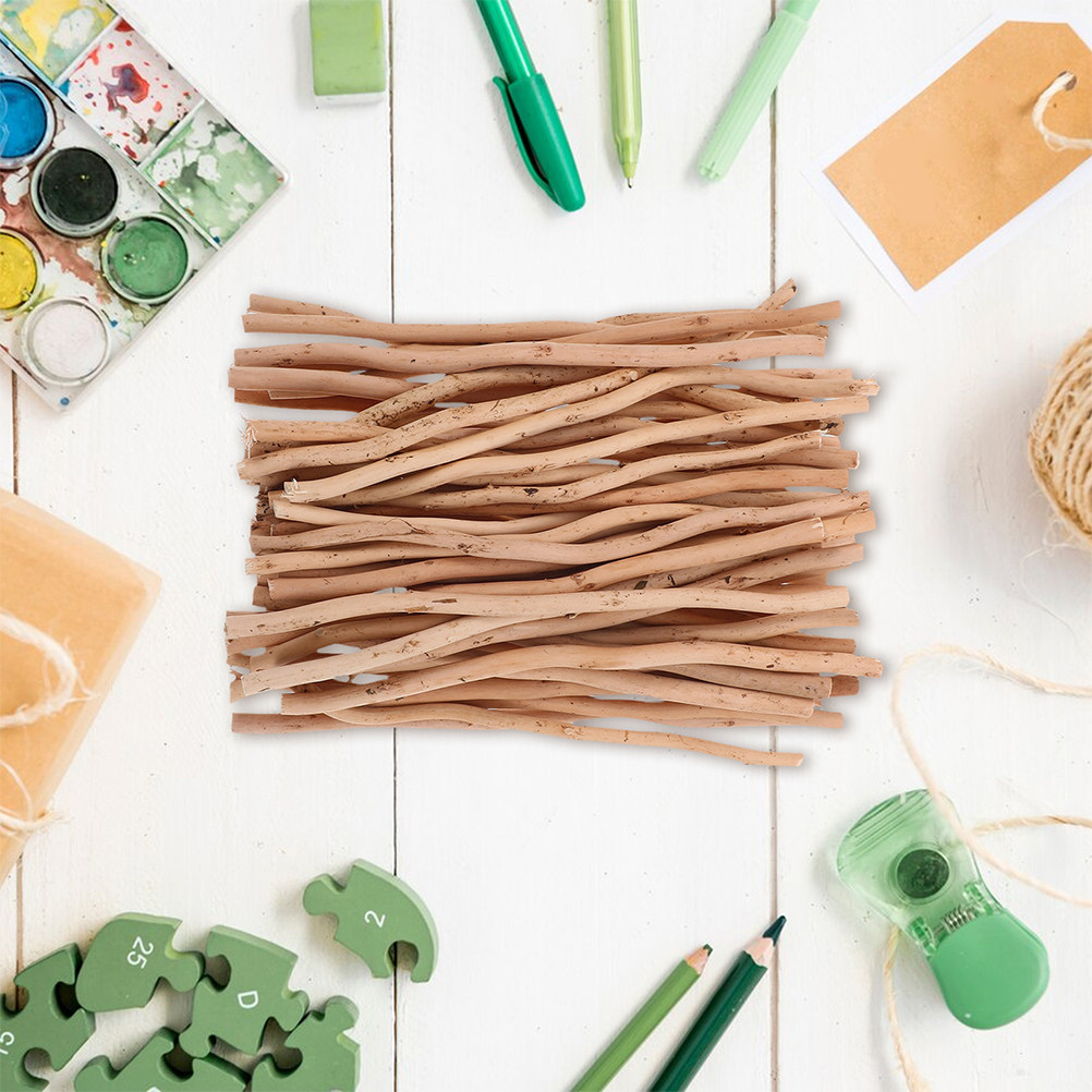 50Pcs Natural Birch Twigs Bran - Craft Embellishment 评论和价格