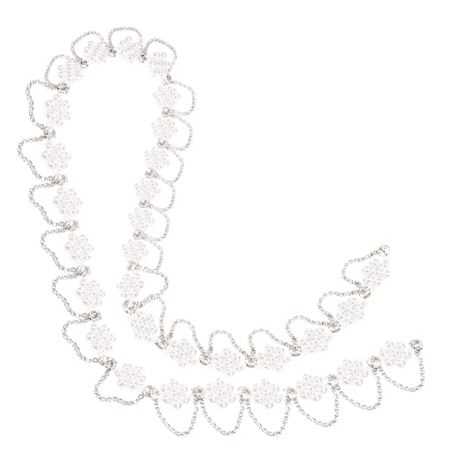 Premium Rhinestone Pearl Chain - Craft Embellishment 评论和价格
