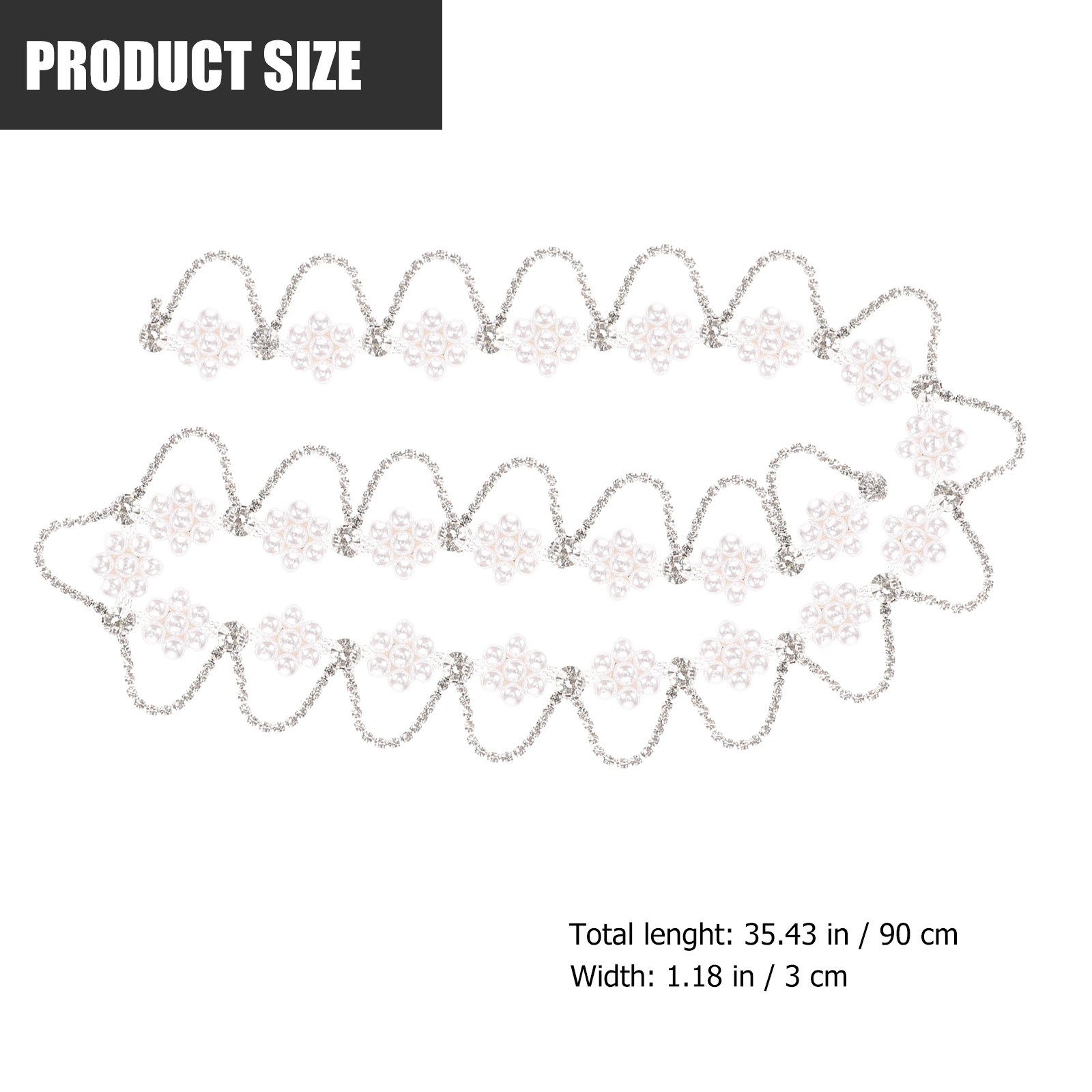 Premium Rhinestone Pearl Chain - Craft Embellishment 评论和价格
