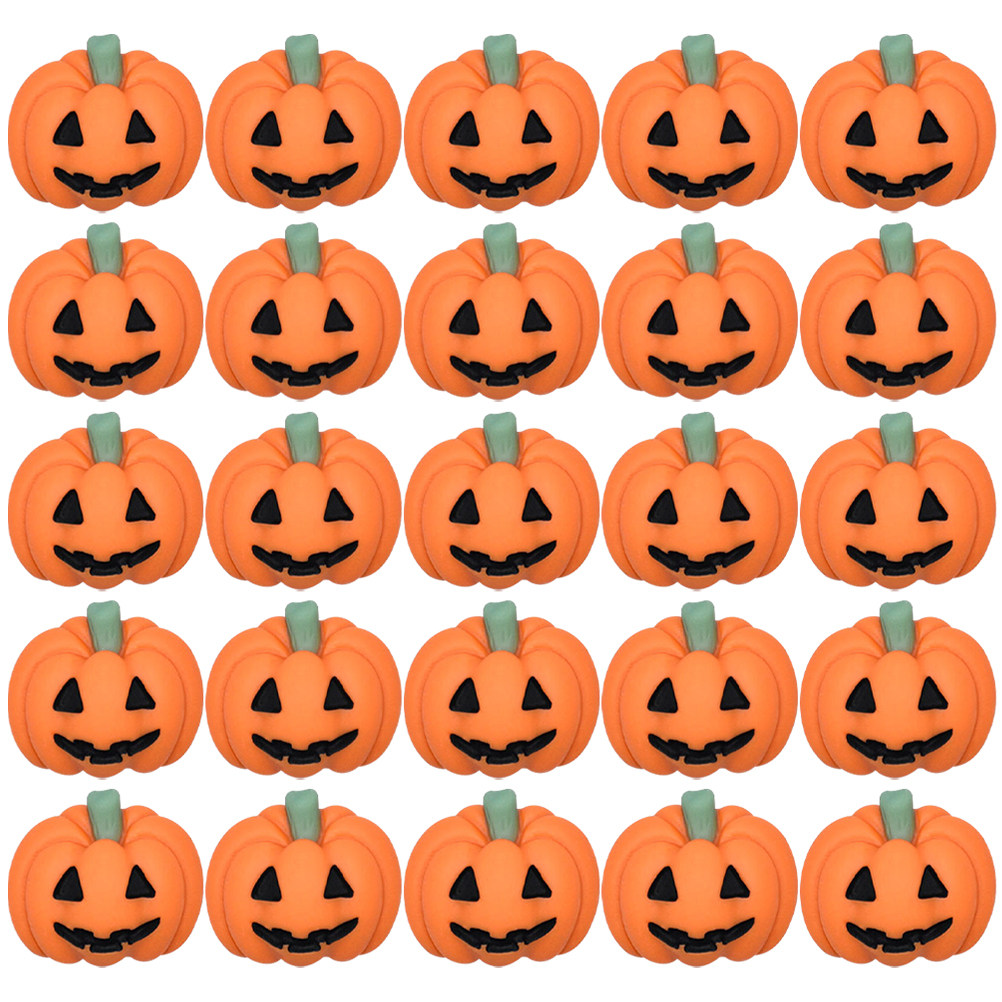 50Pcs Tiny Resin Pumpkin Charm - Embellishment Crafts 评论和价格
