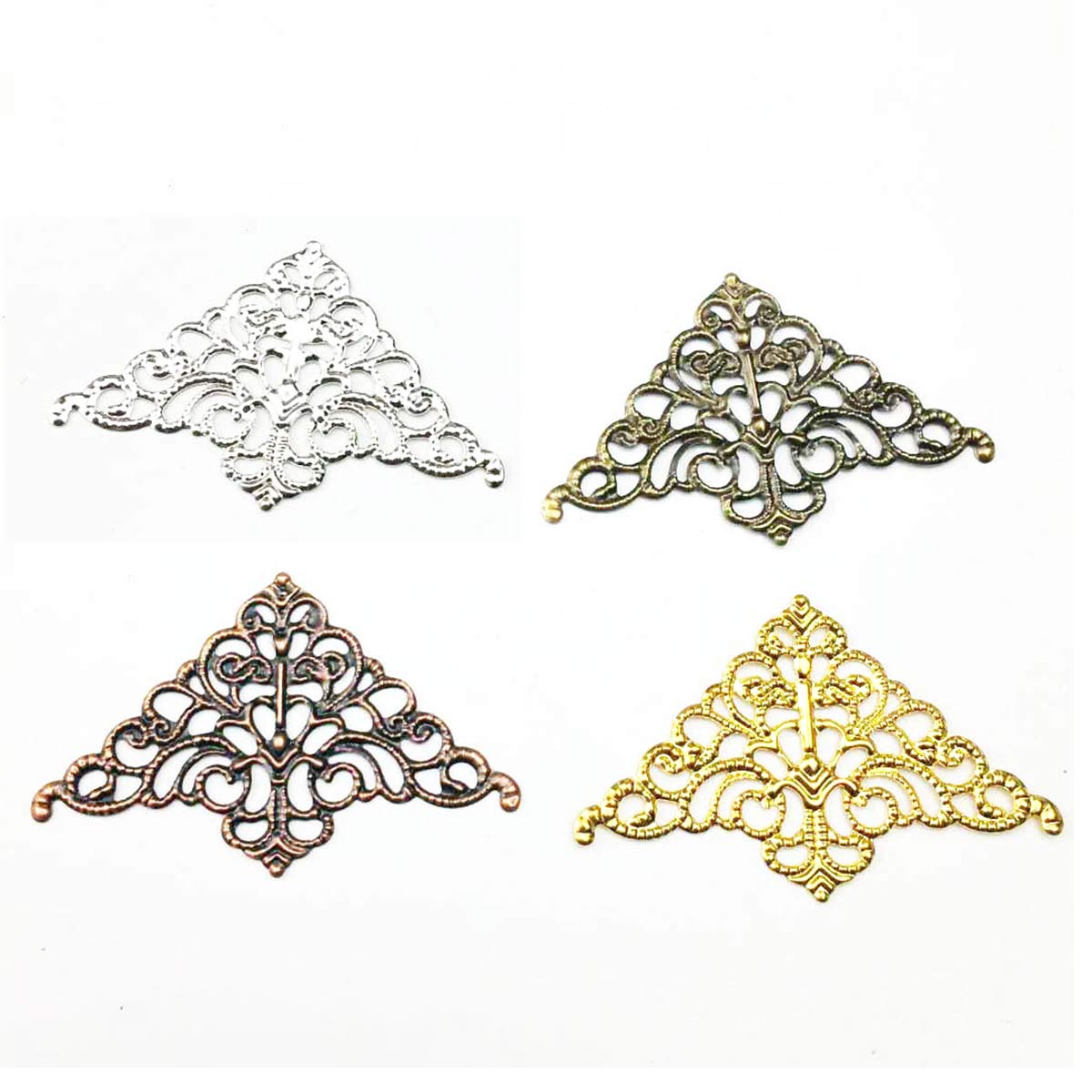 200PCS Hollow Connector Triang - Embellishment Crafts 评论和价格