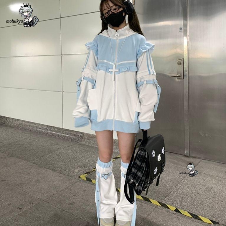 Y2K Kawaii Cat Ear Hoodie Wome - Embellish Knit 评论和价格