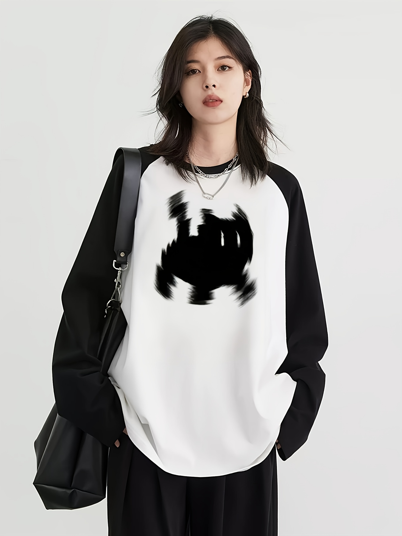 Y2K Women's Raglan Long Sleeve - Embellish Knit 评论和价格